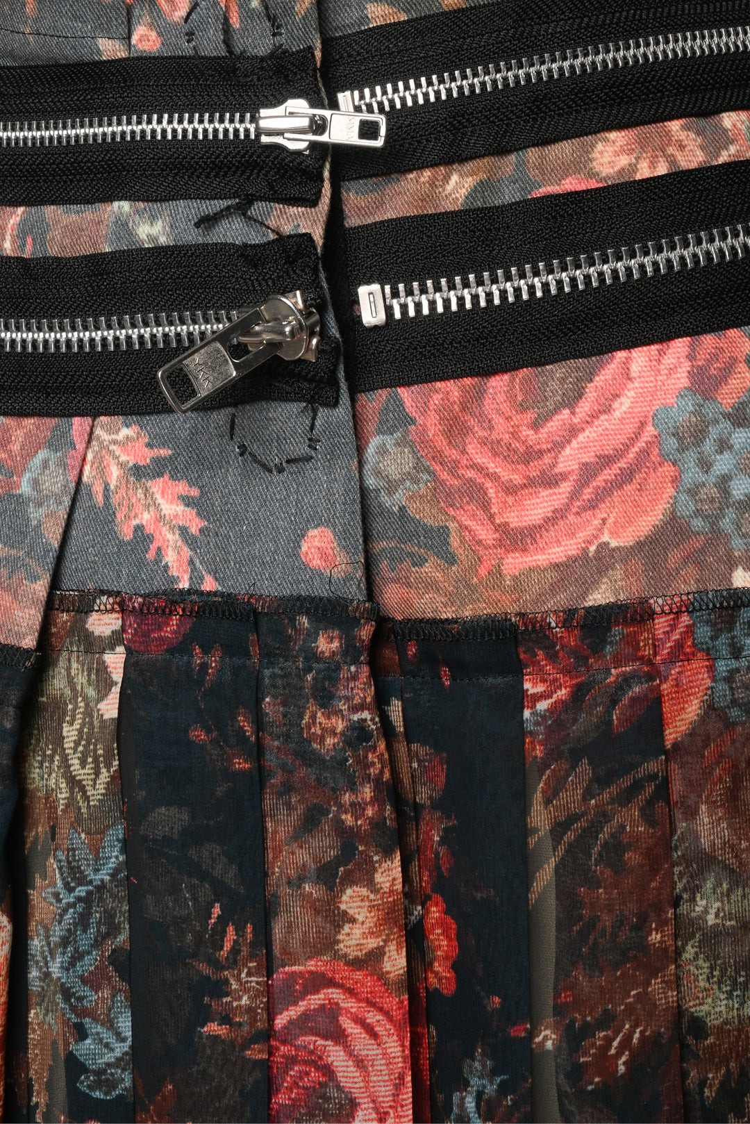 Comme Des Garcons Tricot Size M Floral Pleated Skirt