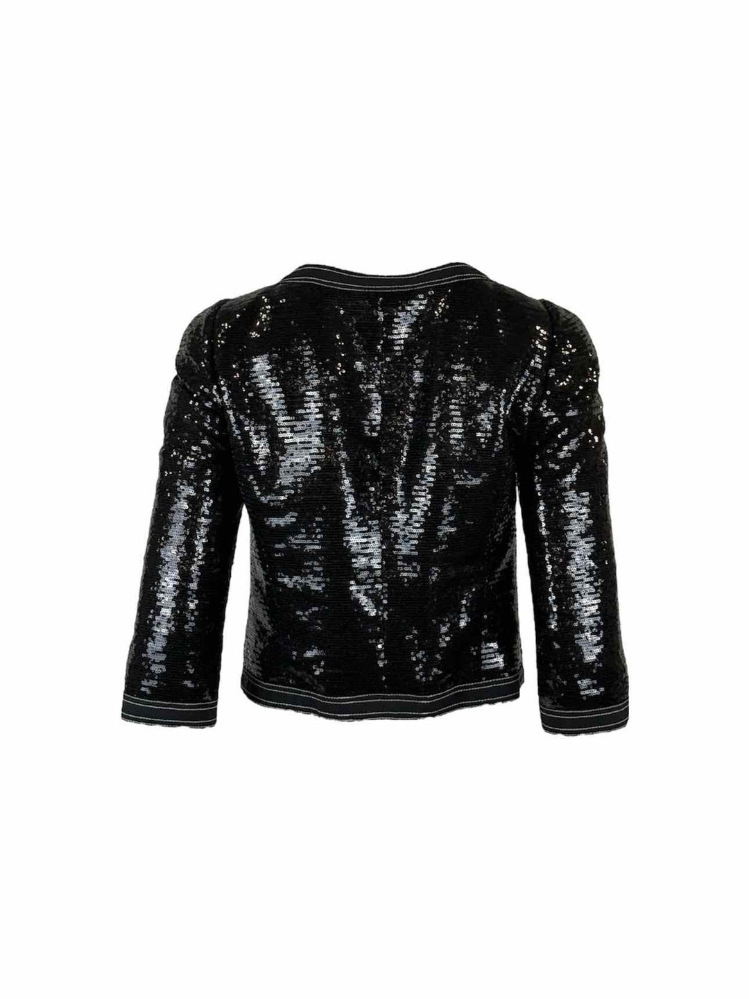 Chanel Size 40 Sequin Cropped Jacket