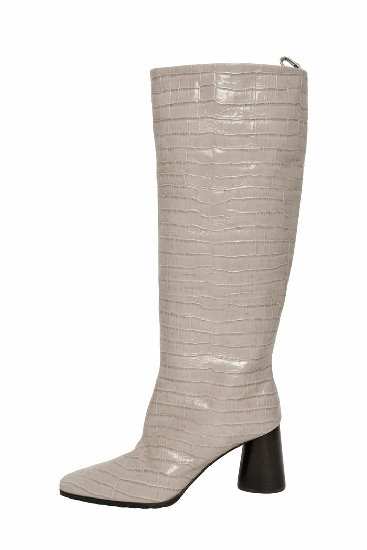 Lorena Antoniazzi Size 39 Croc Embossed Knee High Boots