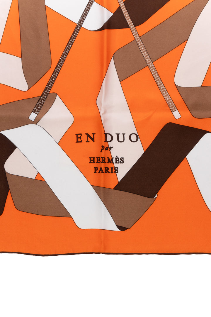 Hermes En Duo Silk Scarf