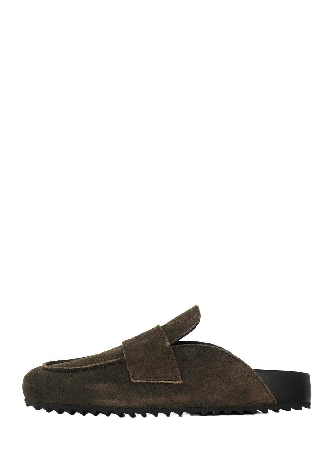 James Perse Size 6 Suede Slip On Mules