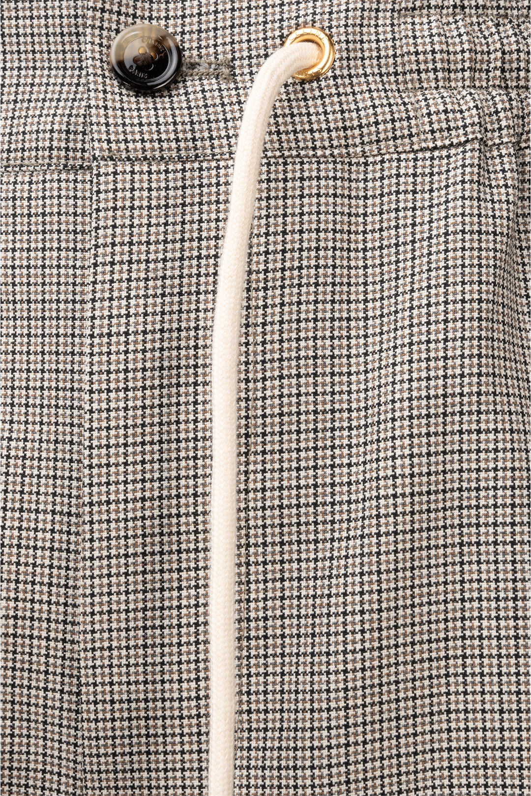 Celine Size 2 Check Wool Jogging Pants