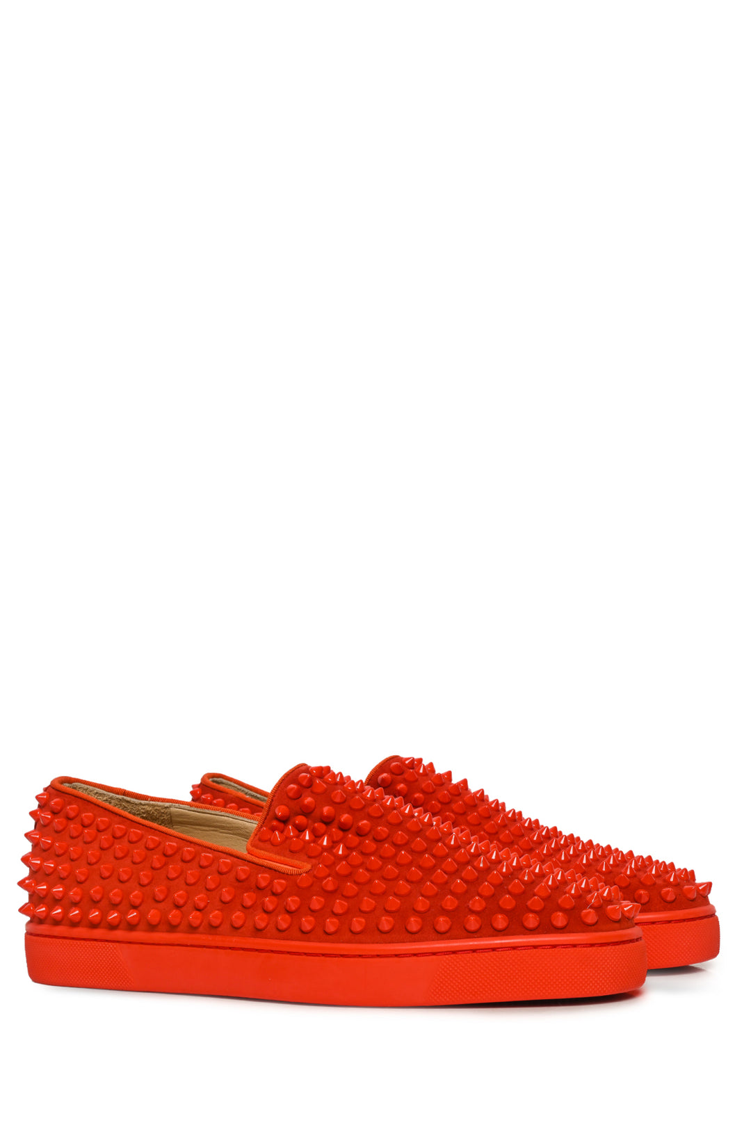 Mens Shoe Size 40.5 Christian Louboutin Men's Roller Boat Spikes Sneakers