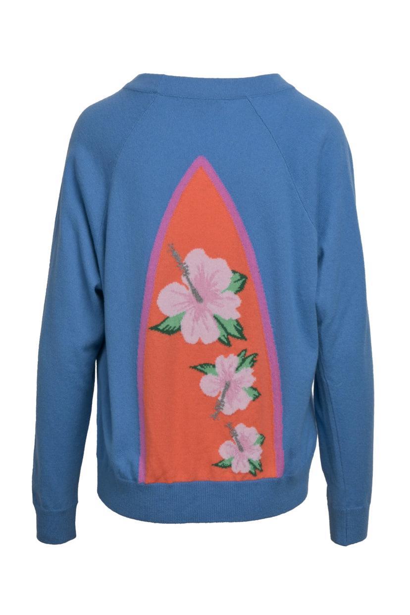 Queene and Belle Size M Floral Cashmere Sweater