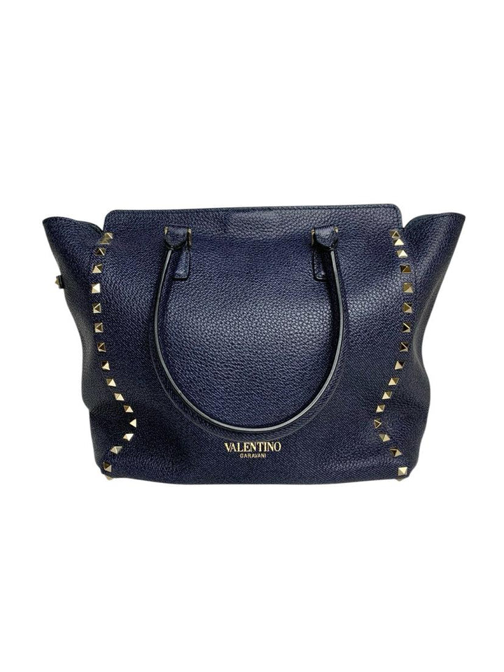 Valentino Medium Grainy Calfskin Rockstud Tote Bag