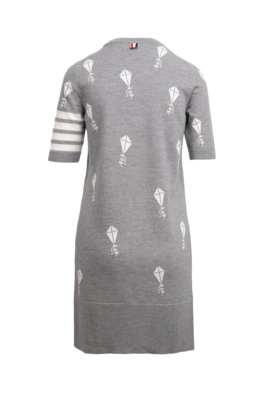Thom Browne Size 0 Kite Print Knit Midi Dress