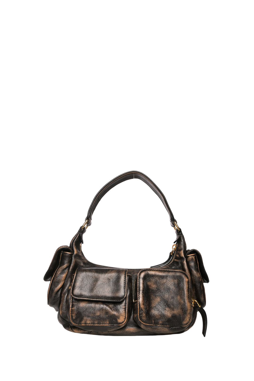 Miu Miu Pocket Nappa Leather Shoulder Bag