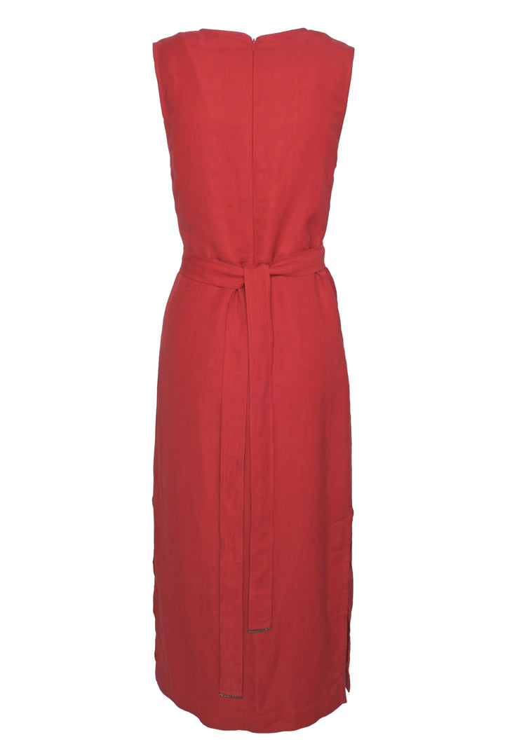 Brunello Cucinelli Size S Gathered Midi Dress
