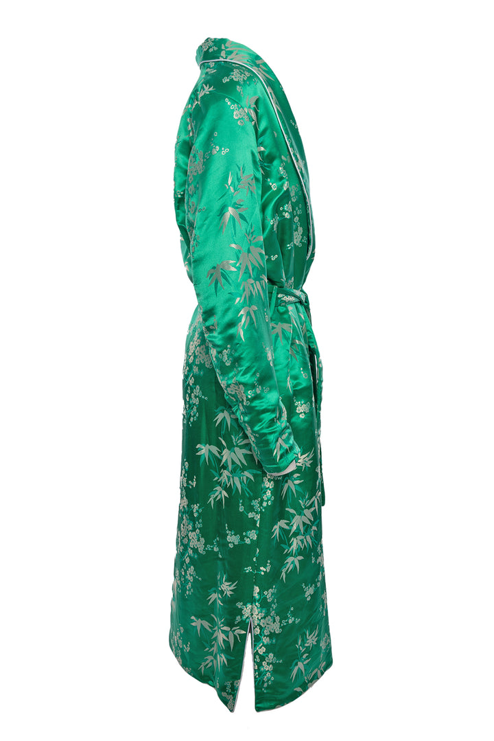 Attico Green Floral Long Kimono Size 44 Coat