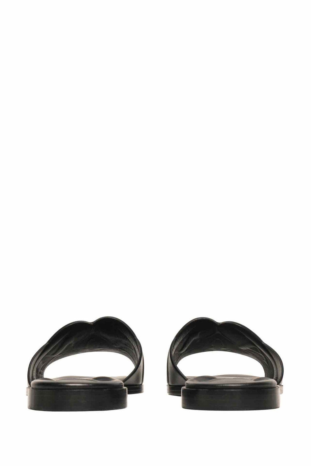 Alexander Mcqueen Size 36.5 Seal Leather Slide Sandals