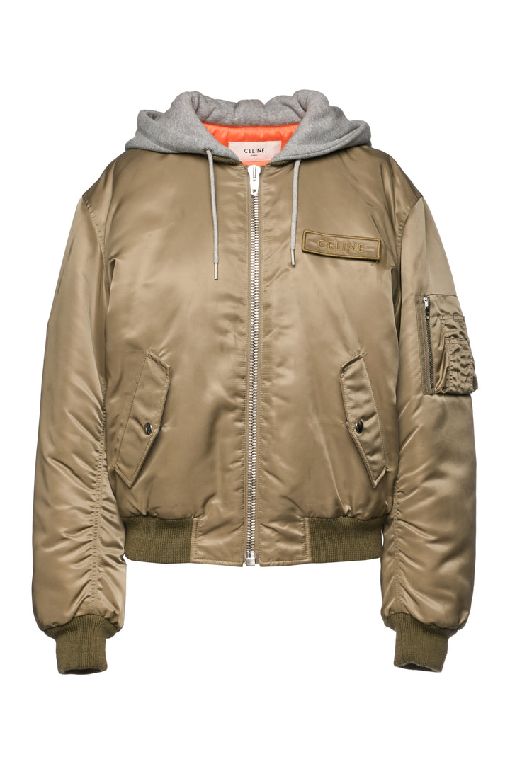 Celine Size M Unisex Hooded Bomber Jacket