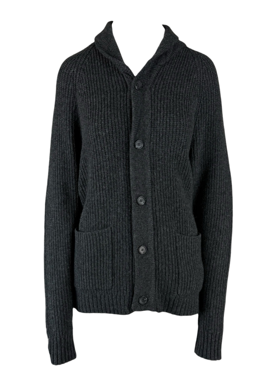James Perse Size 2 Wool & Camel Hair Knit Cardigan
