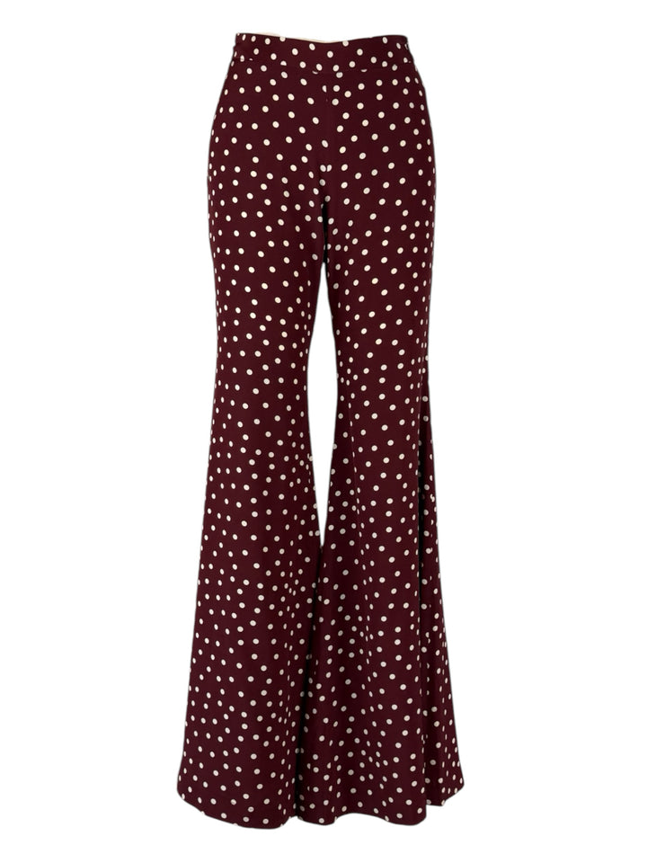Francoise Paris Size 36 Zaoua Silk Polkadot Pants