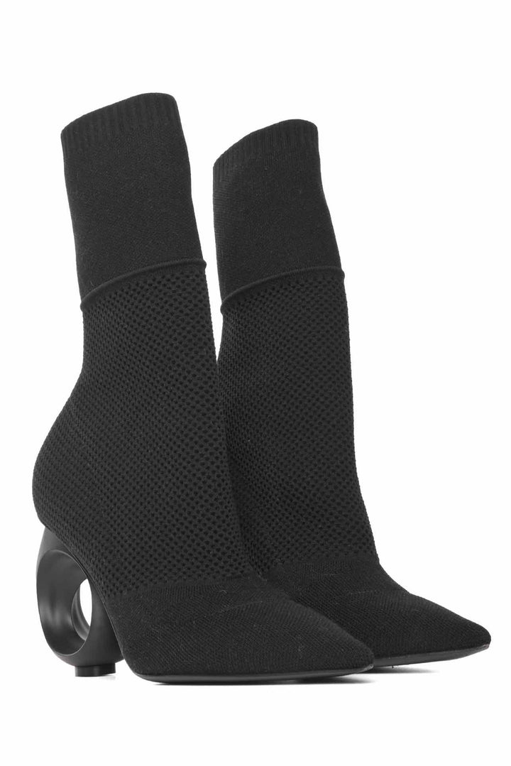 Burberry Size 36 Knit Stretch Fabric Kimberley Pointed Toe Ankle Boots