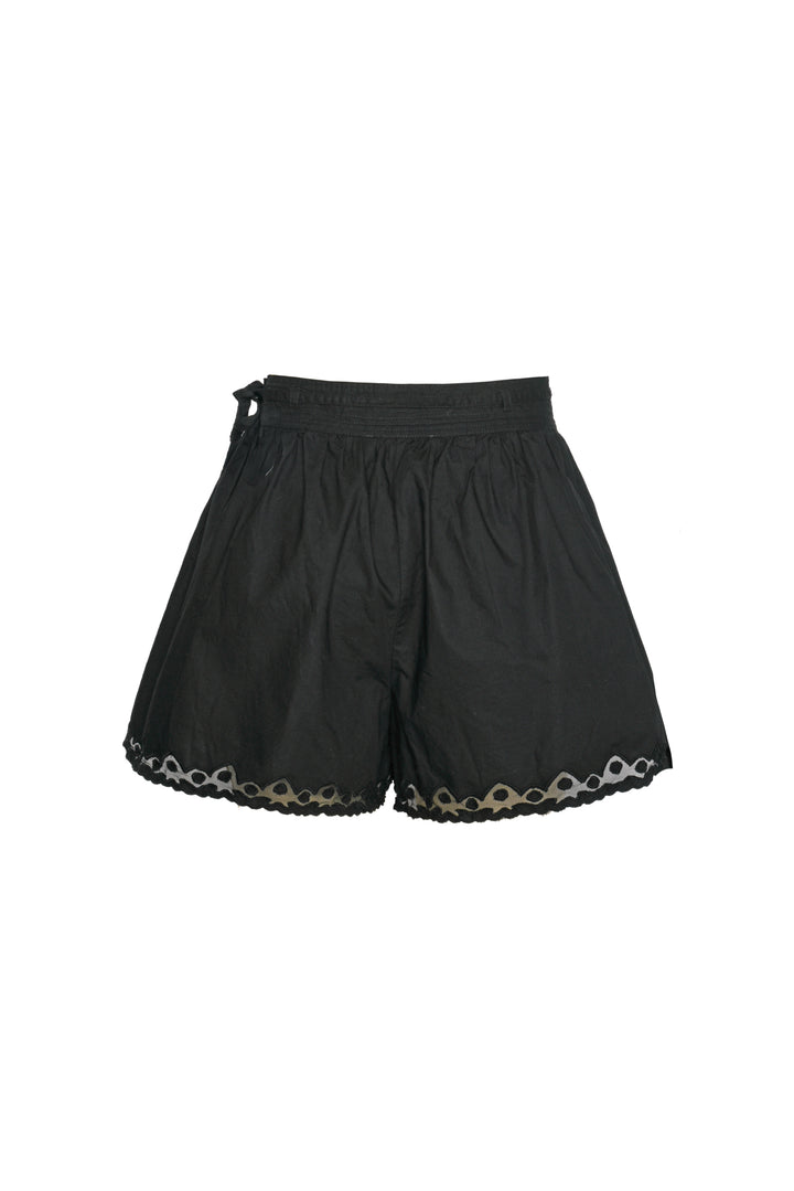 Ulla Johnson Size 6 Elowen Embroidered Cotton Shorts