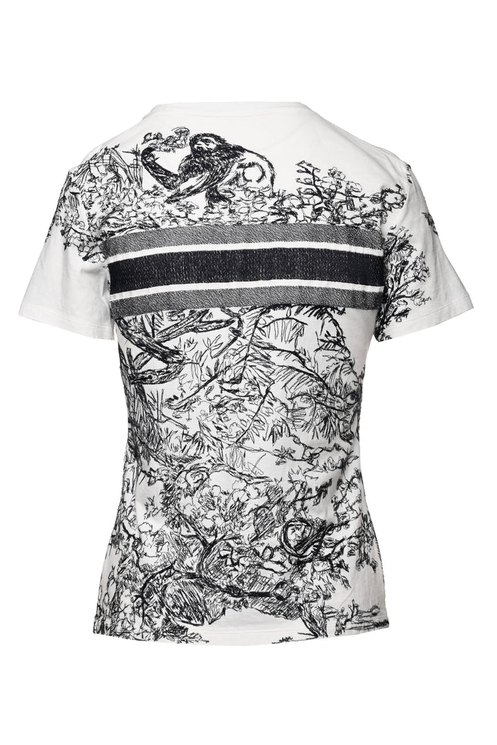 Christian Dior Size S Jungle Animal Embroidered T-Shirt
