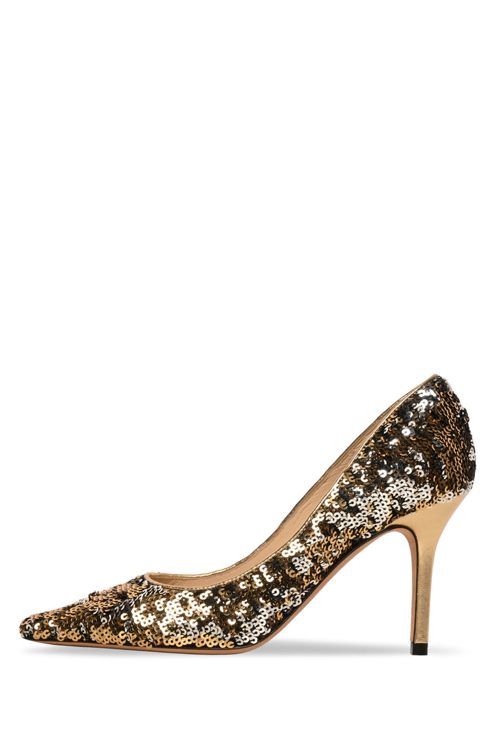 Jimmy Choo Size 34 Double Faced Sequin Agnes Pumps