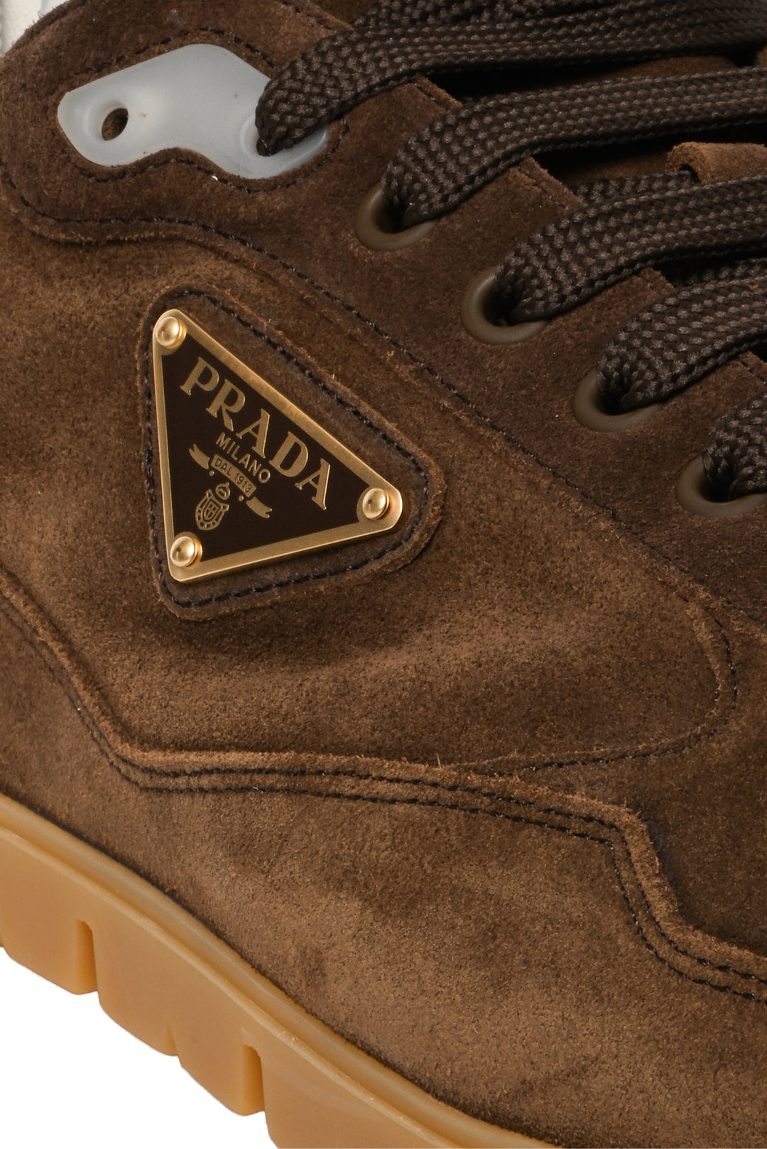 Prada Size 11 Men's Faded Suede Low Top Sneakers