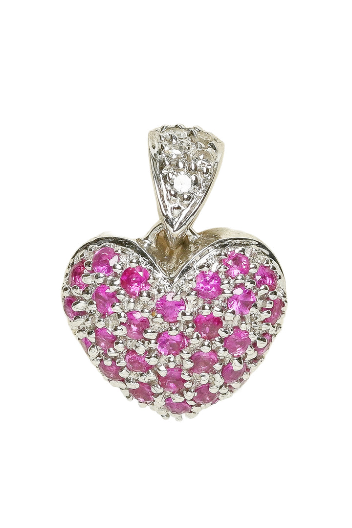 18K Diamond Heart Pendant