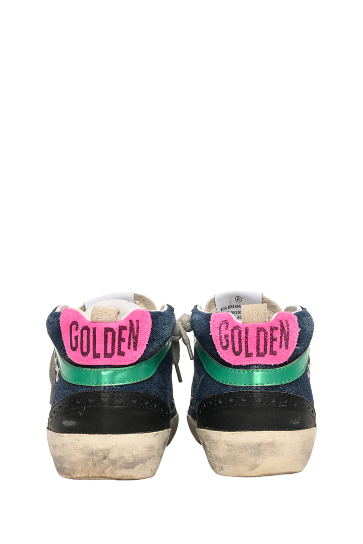 Golden Goose Size 37 Denim Mid Star Sneaker