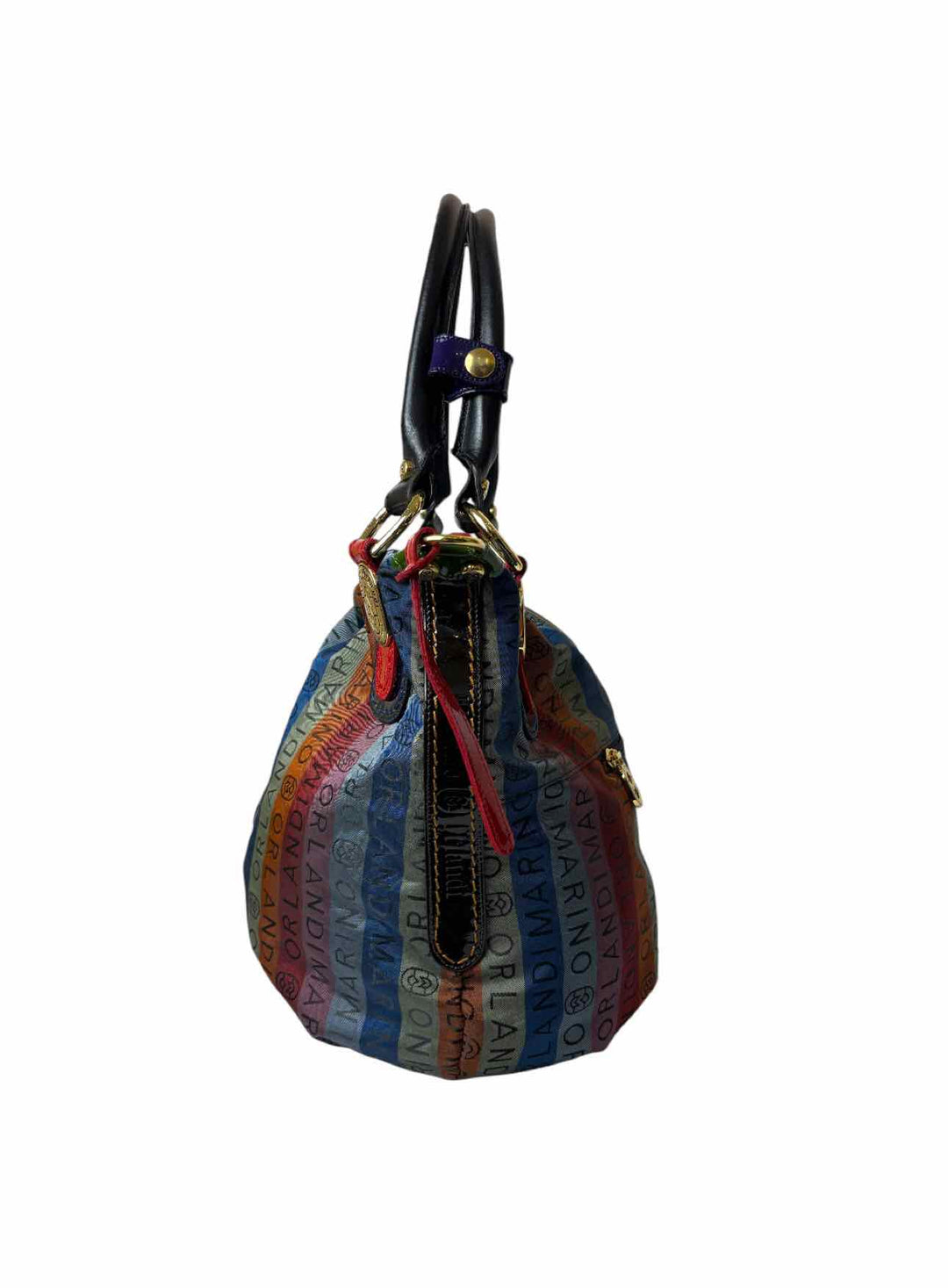 Marino Orlandi Striped Logo Purse