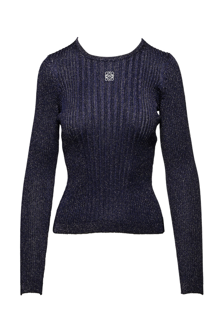 Loewe Size S Lurex Anagram Sweater
