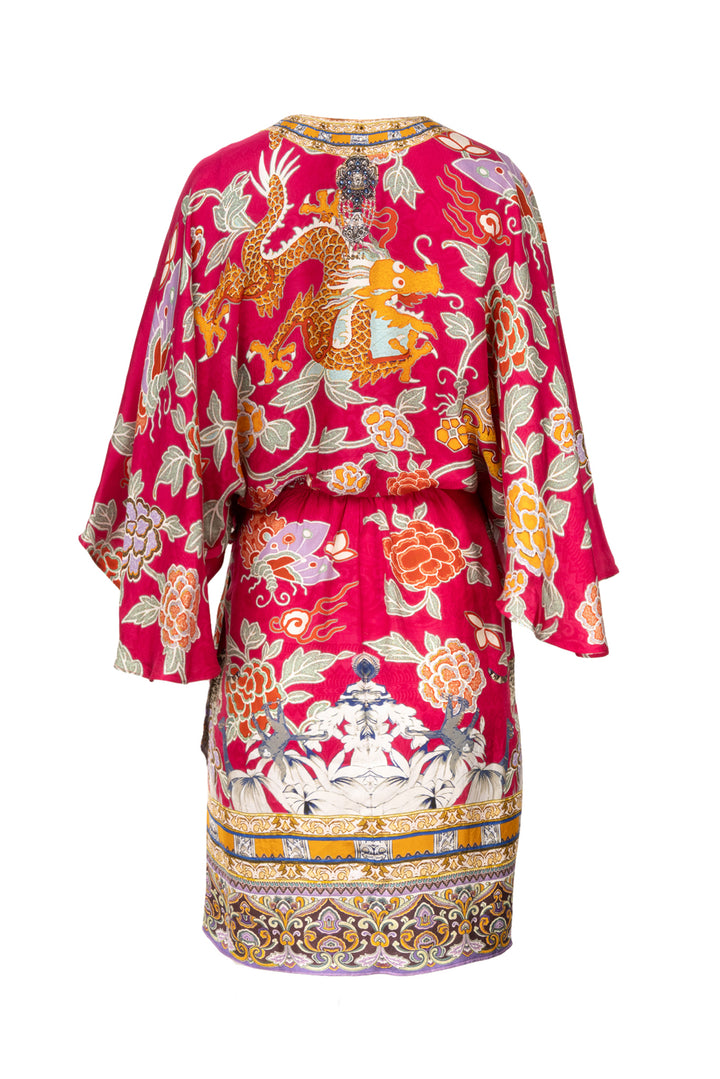 Camilla Size S Embellished Short Wrap Dress