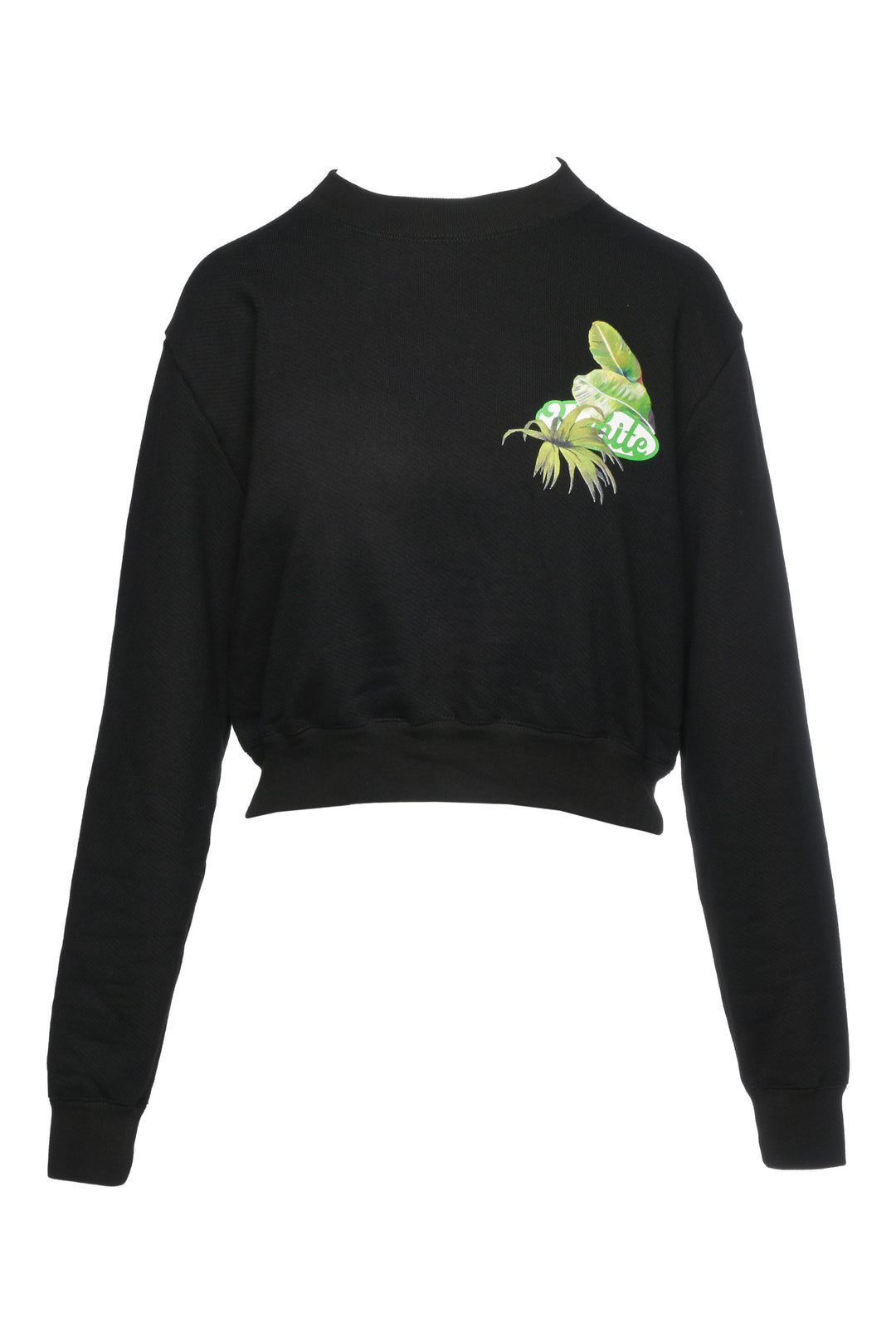 Off White Size XS Racing Cropped Sweatshirt