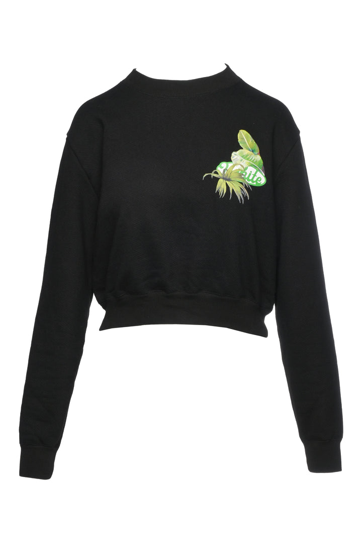 Off White Size XS Racing Cropped Sweatshirt