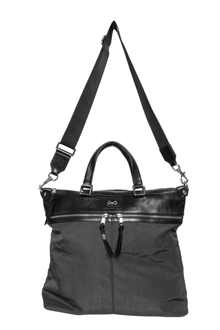 Dolce & Gabbana Nylon & Leath Trim Tote