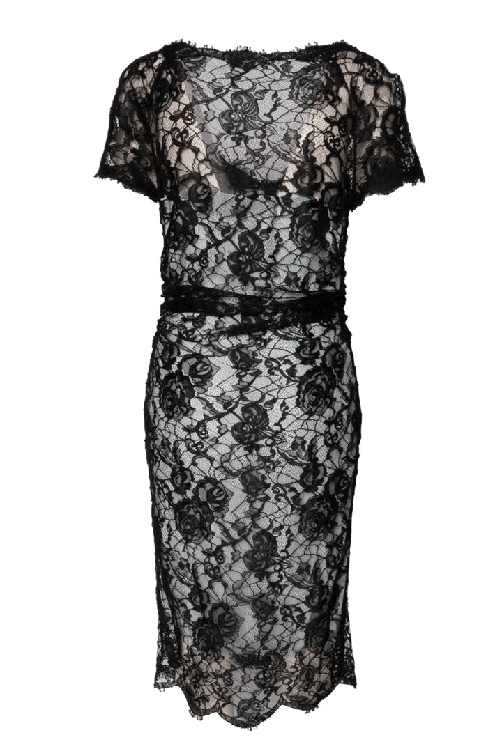 Emilio Pucci Size 12 Lace Midi Dress