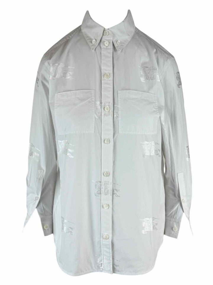 Burberry Size 0 Logo Blouse