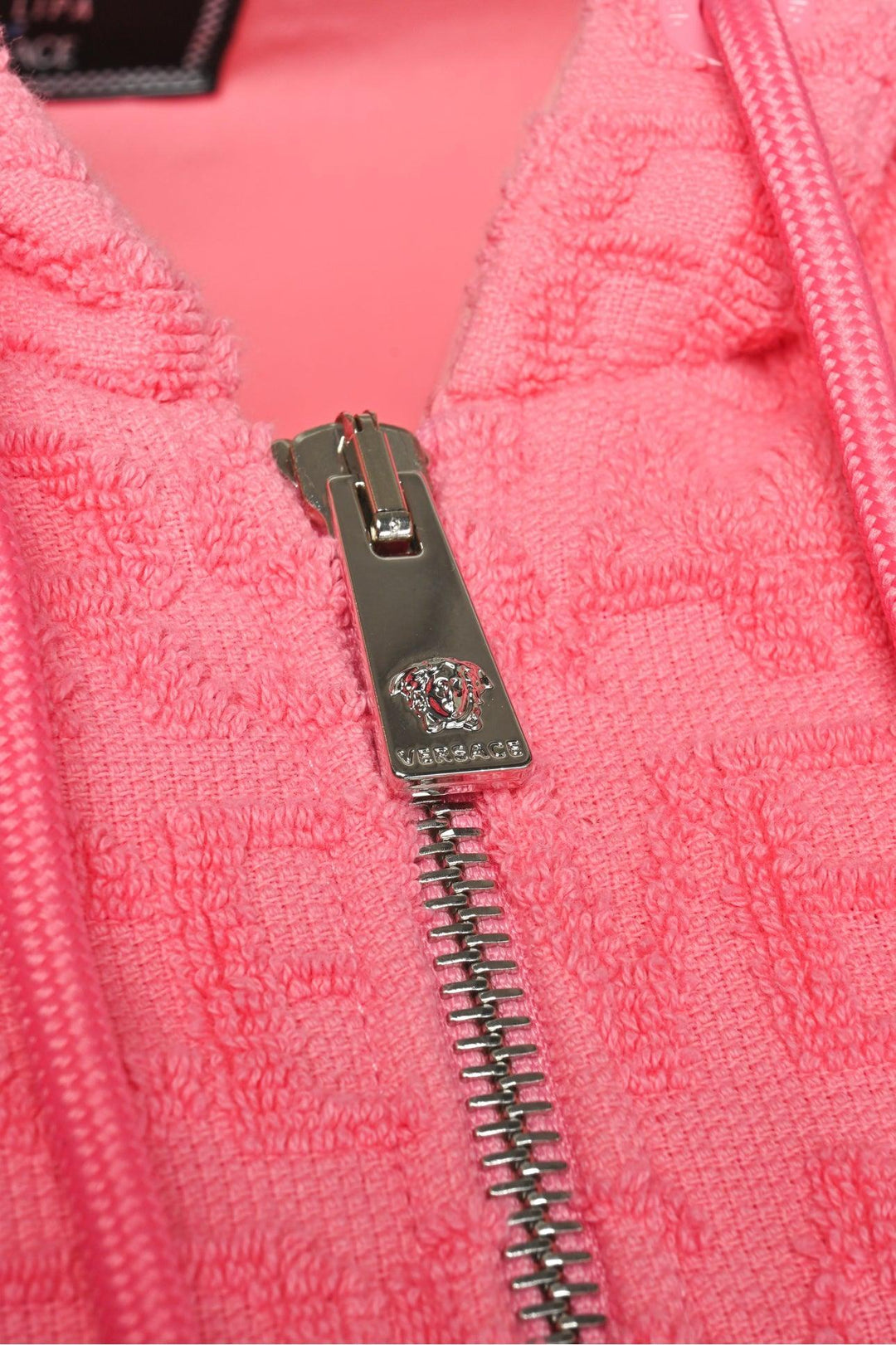 Versace x Dua Lipa Size 2 All Over Logo Hooded Dress