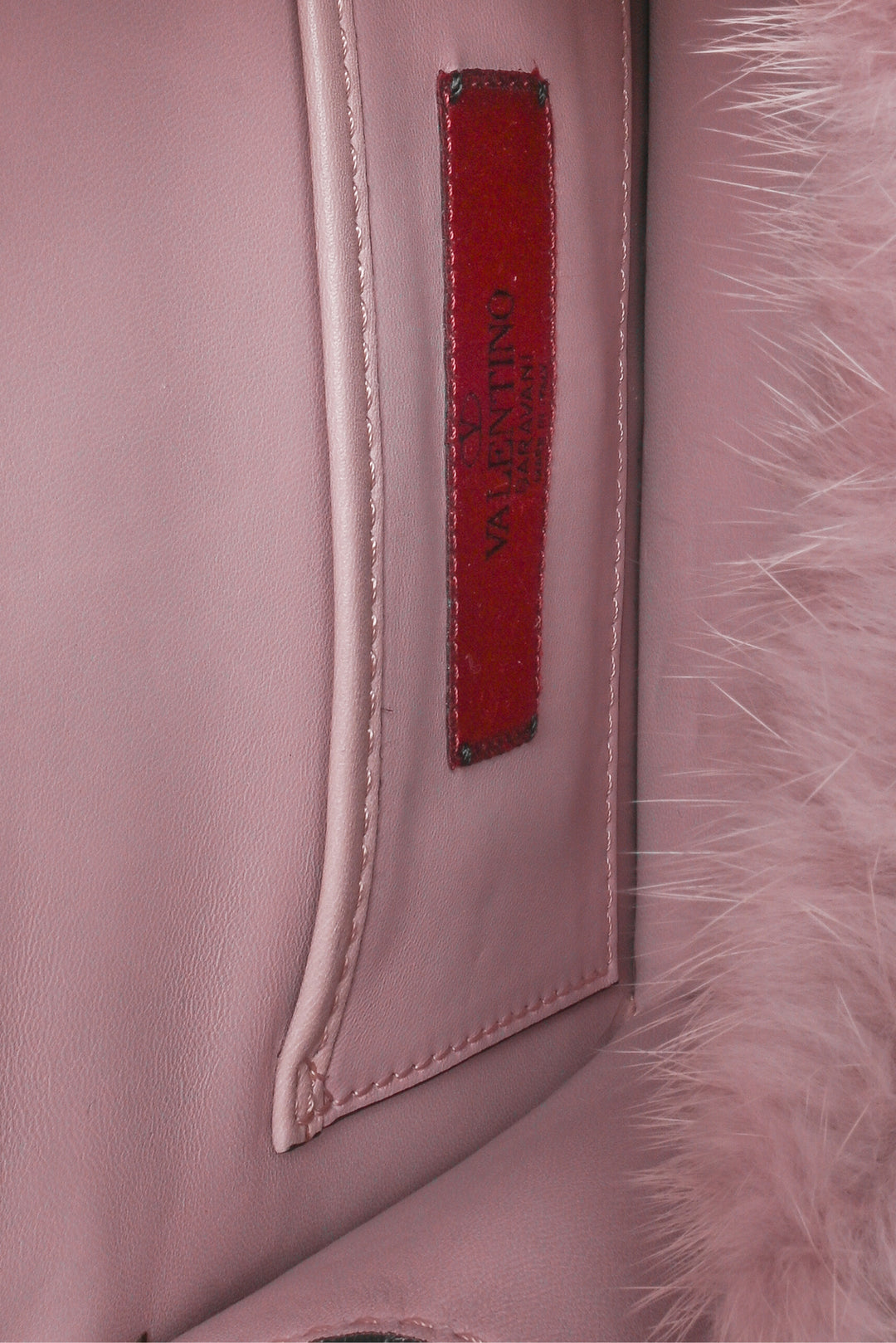 Valentino Small Mink Glam Lock Shoulder Bag