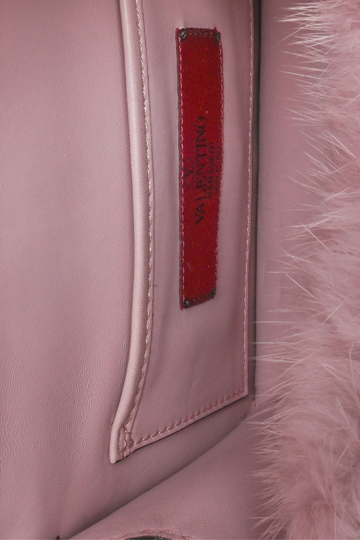 Valentino Small Mink Glam Lock Shoulder Bag