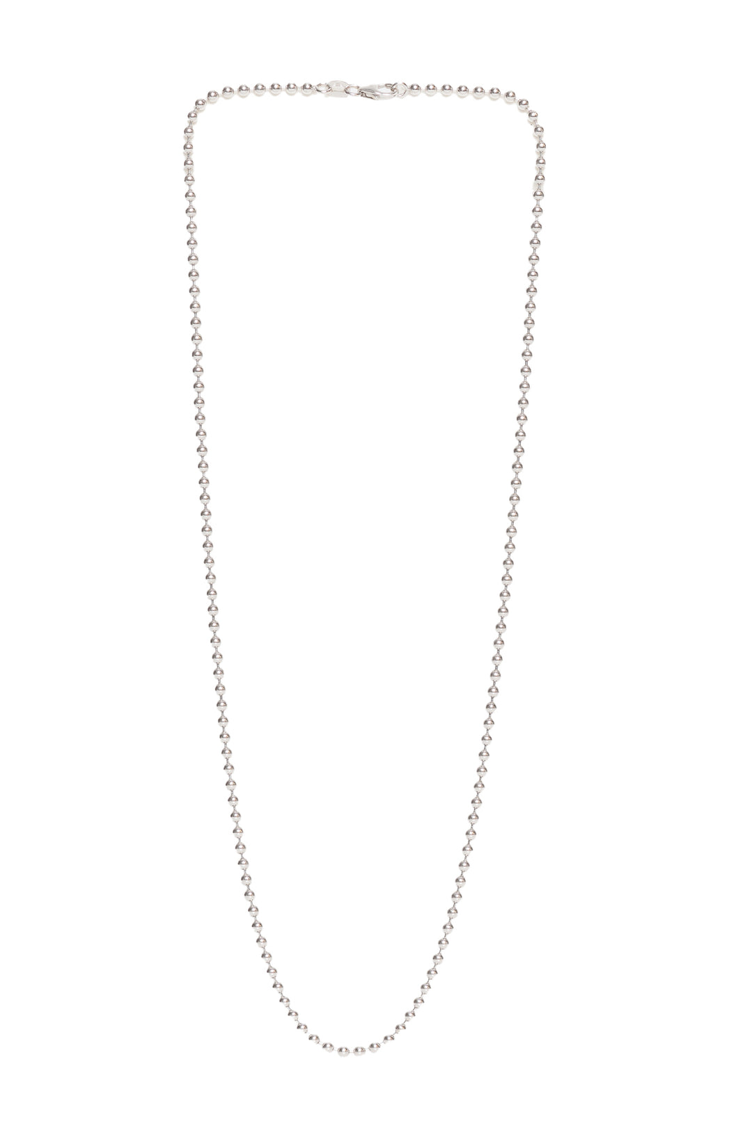 Stittgen 14K White Gold Ball Chain Necklace