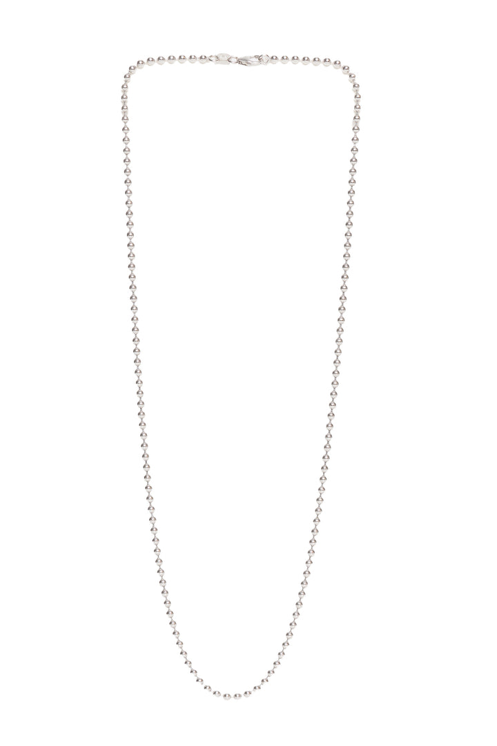 Stittgen 14K White Gold Ball Chain Necklace