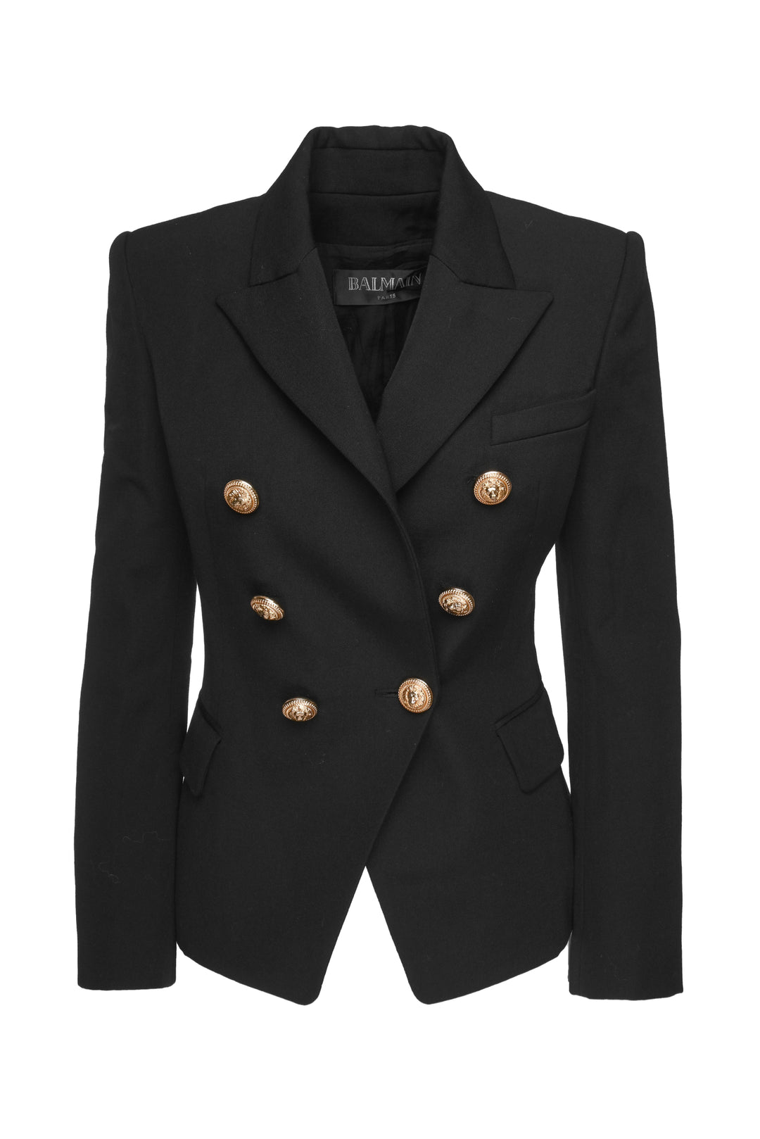 Balmain Size 36 Double Breasted Wool Blazer