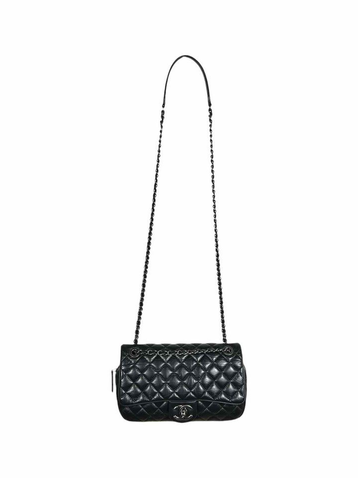 Chanel Aged Calfskin Leather Small Easy Flap Bag