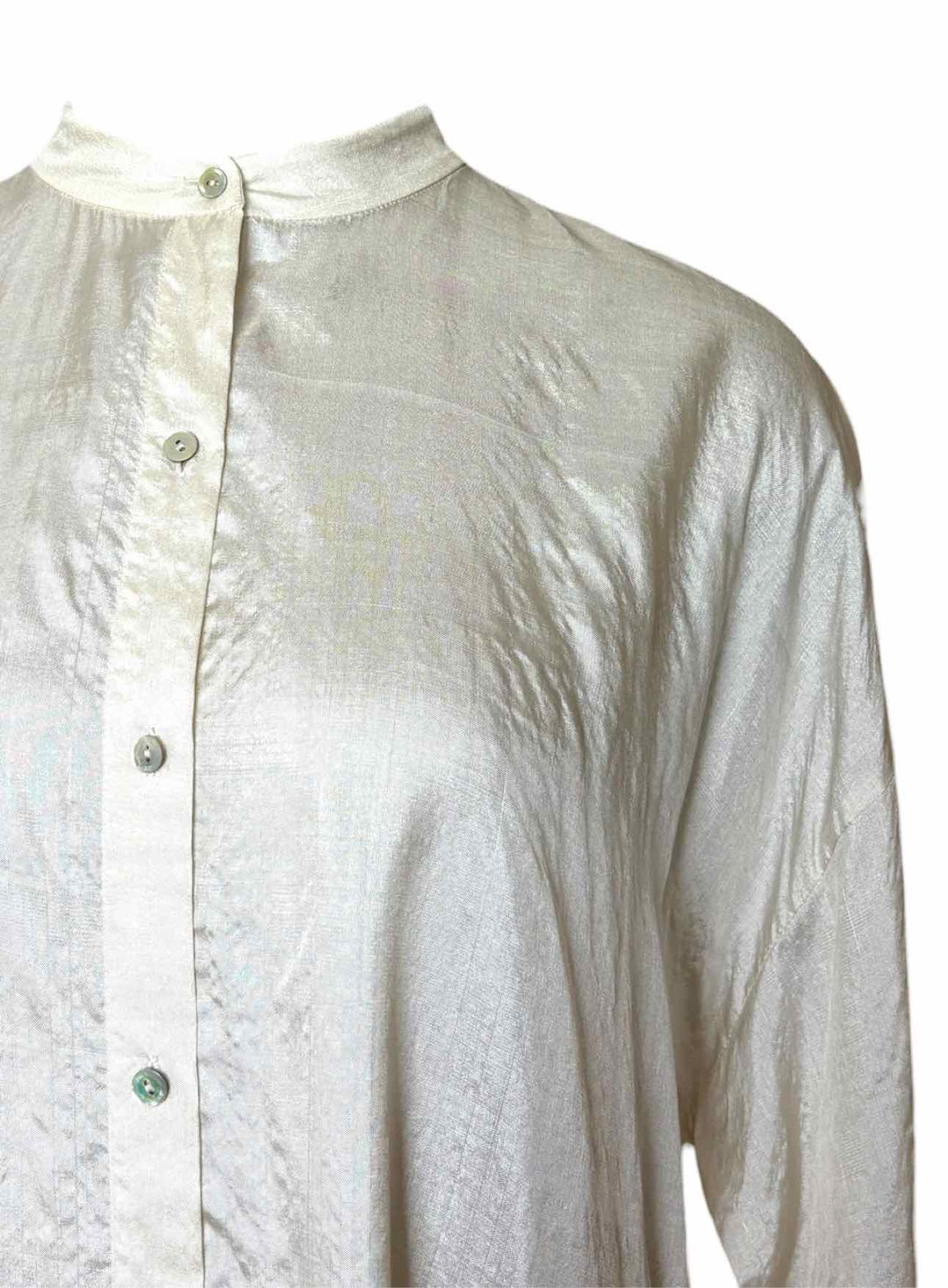 Eileen Fisher Size M Silk Shirt Dress