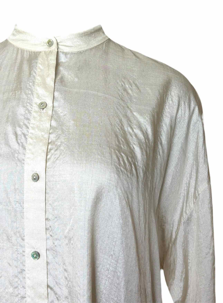 Eileen Fisher Size M Silk Shirt Dress