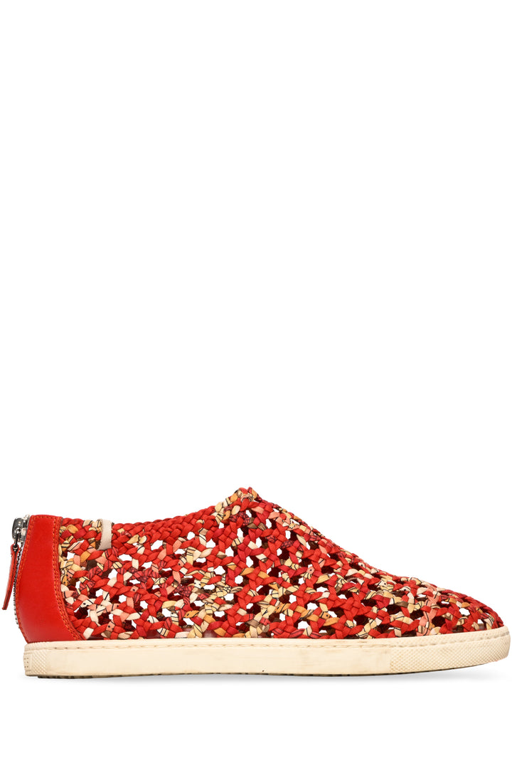 Hermes Size 36.5 Woven Fabric & Leather Oxygene Sneaker