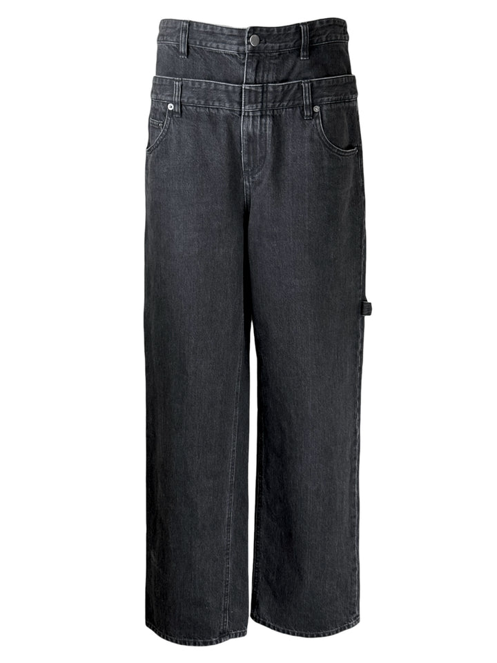 Tibi Size 27 Double Waisted Denim Sam Jeans