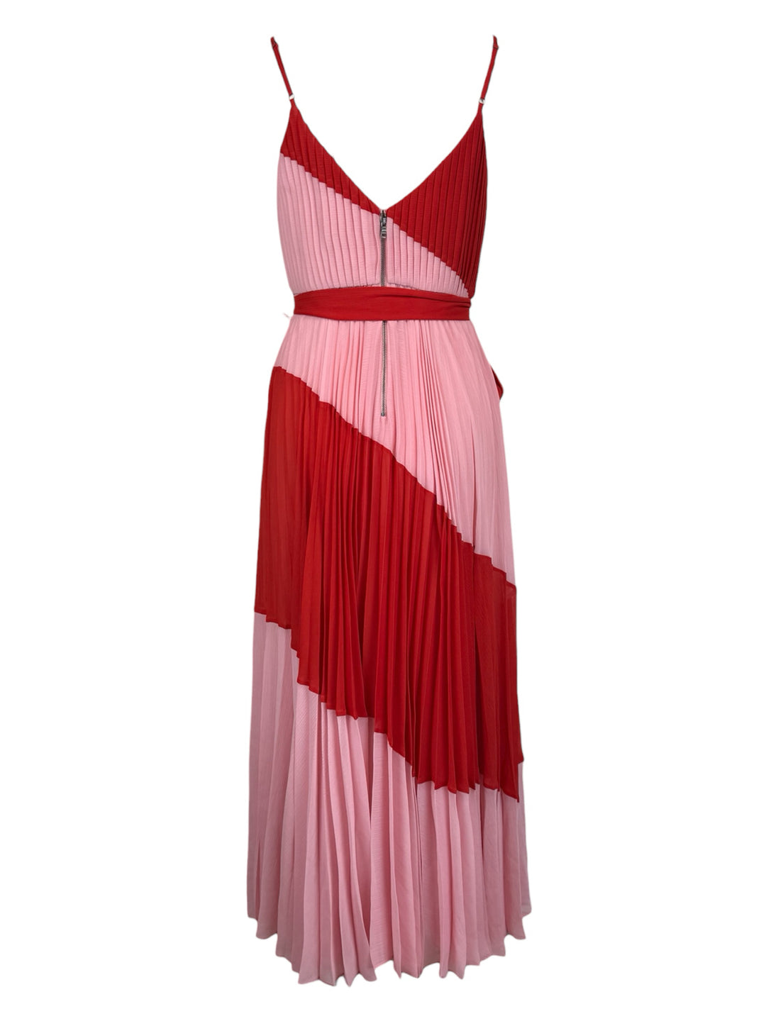 Alice + Olivia Size 2 Pleated Colorblock Dress