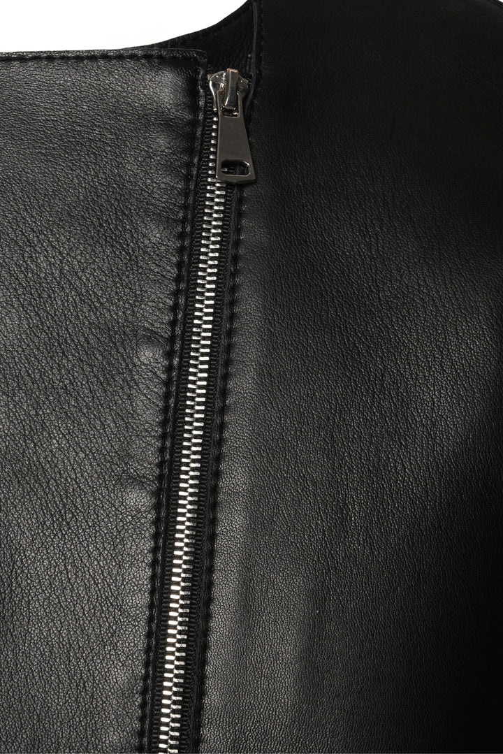 maje Size 40 Lamb Leather Jacket