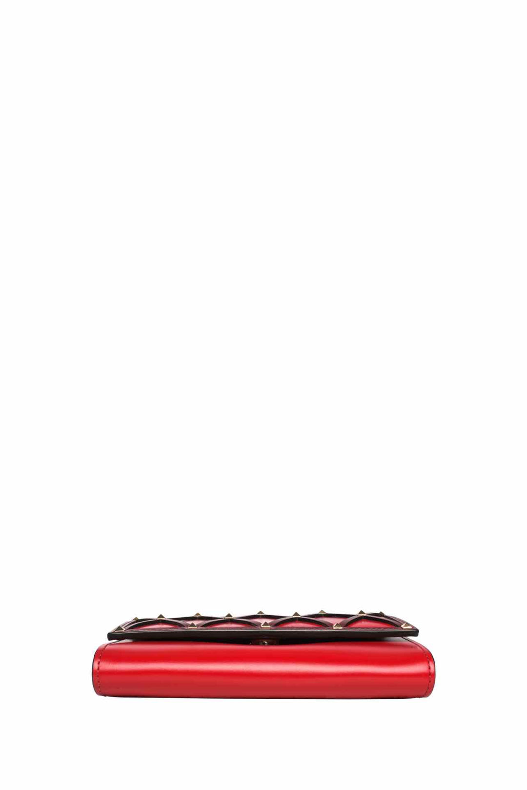 Valentino Leather Rockstud Beehive Wallet On Chain Crossbody
