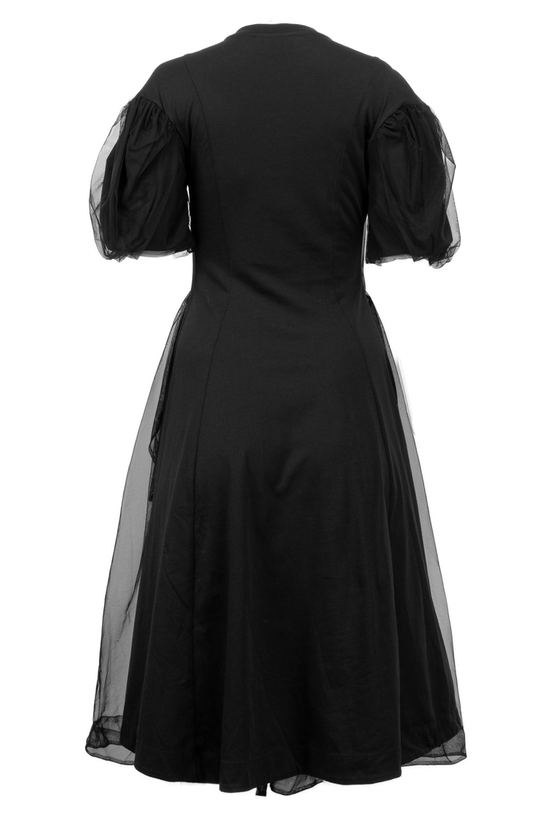 Simone Rocha Size XXS Sculpted T-Shirt Dress With Tulle Overlay