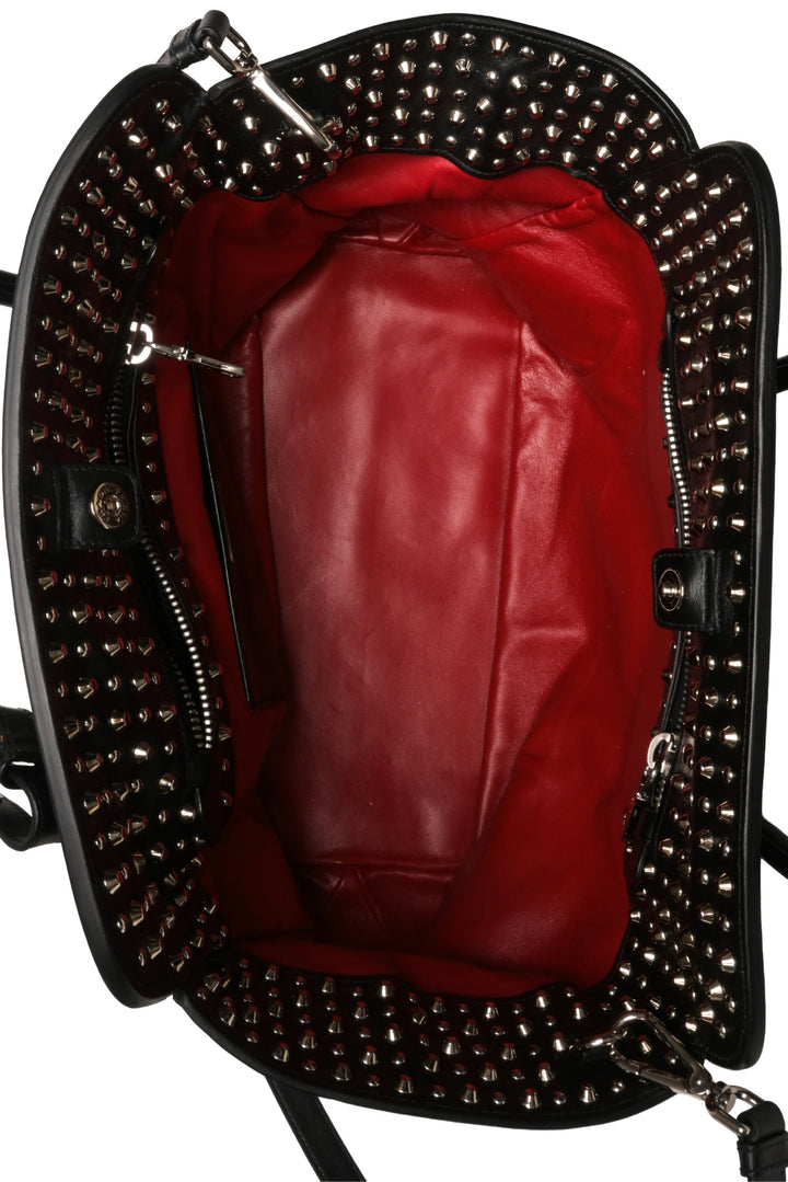 Prada Vitello Inside-Stud Soft East/West Tote