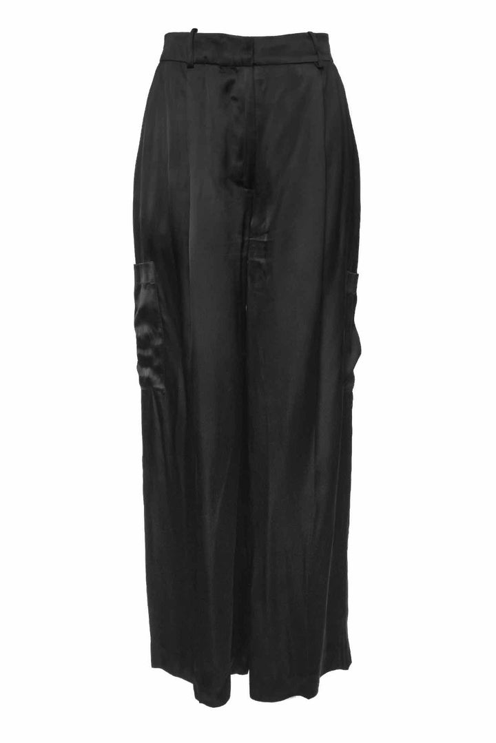 Loulou Studio Size S "Carmel" Satin Cargo Pants