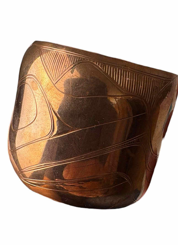 Colby Gates Indigenous Carved Copper Bracelet